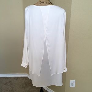 Ivory silk blouse